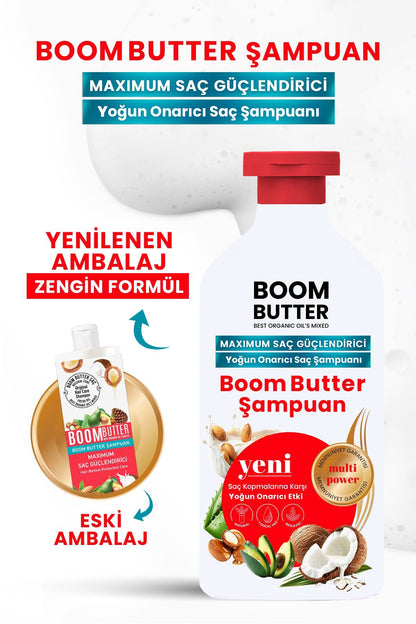 Procsin Boom Butter 7 Yağ İçeren Dökülme Önleyici ve Hızlı Uzama Şampuanı 400 ml