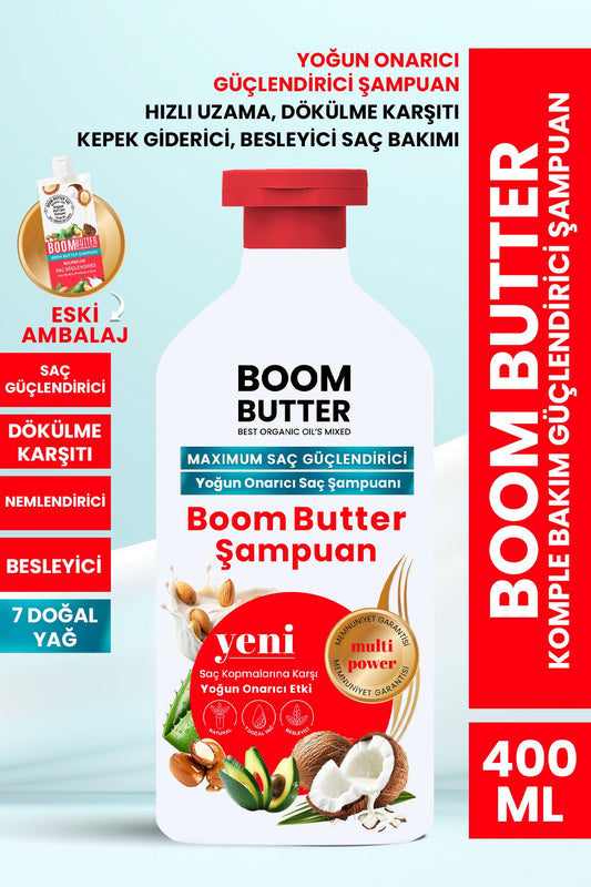 Procsin Boom Butter 7 Yağ İçeren Dökülme Önleyici ve Hızlı Uzama Şampuanı 400 ml