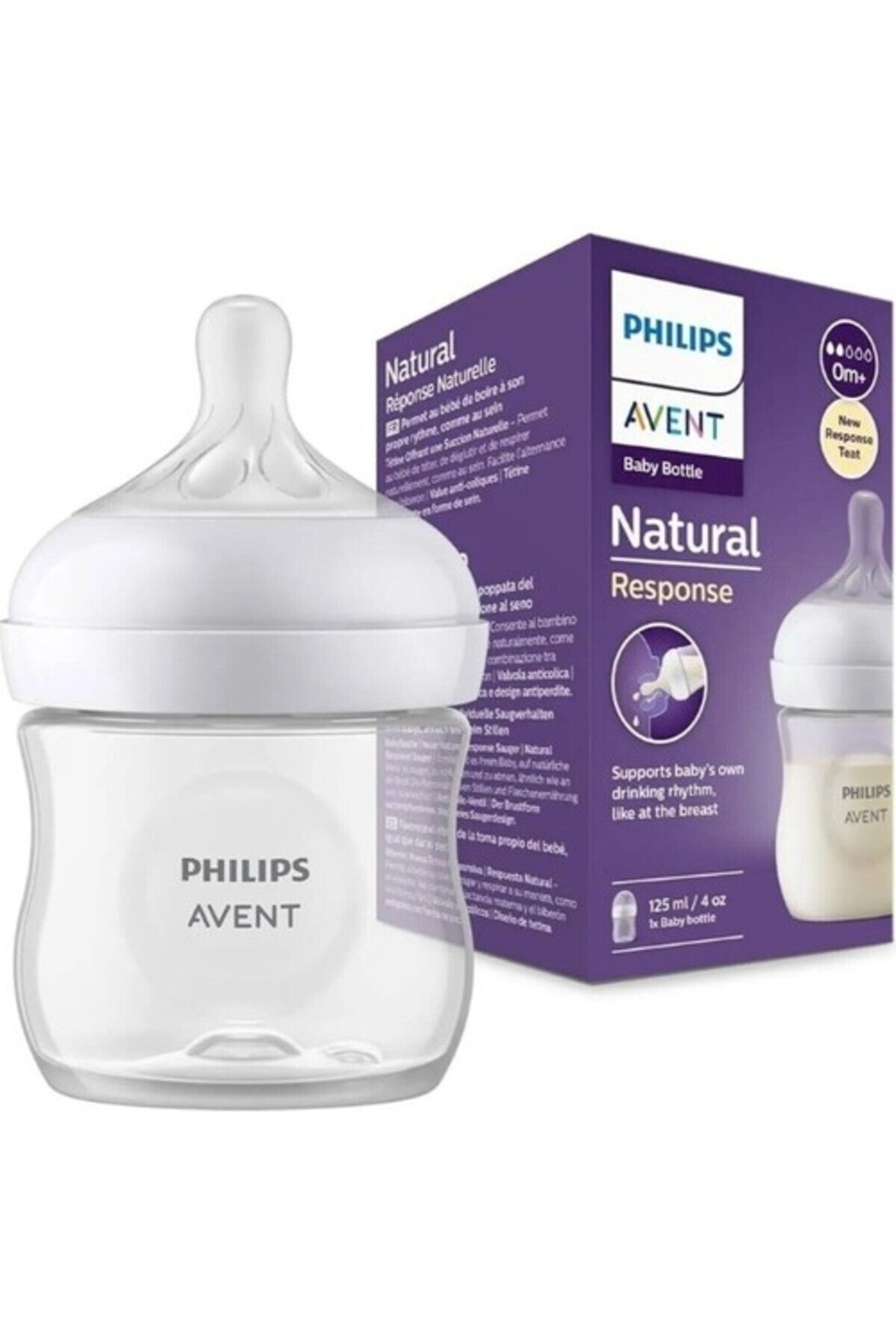 Philips Avent Biberon Scy900/01 Dogal Tepkili Pp 125Ml 0M+ Tekli