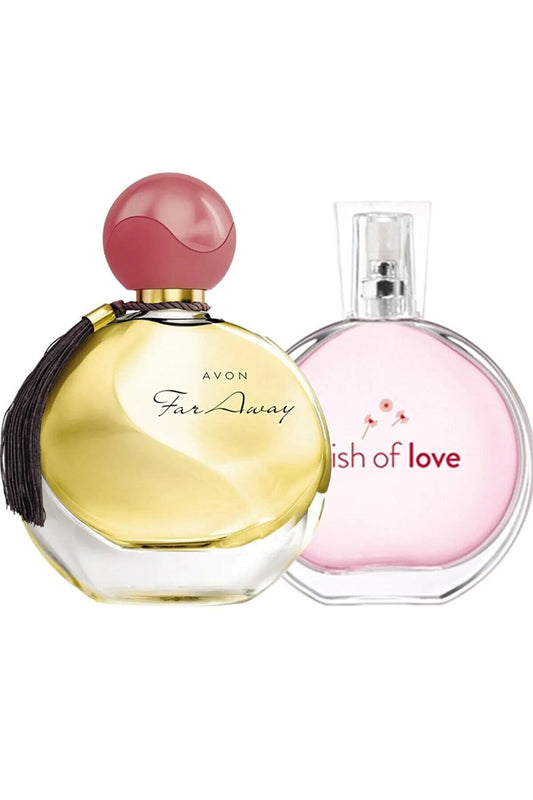 Avon Far Away Edp 50 ml Wish Of Love Edt 50 ml Kadın Parfüm Seti