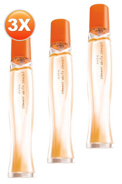 Avon Summer White Sunset Kadın Parfüm Edt 50 Ml. Üçlü Set