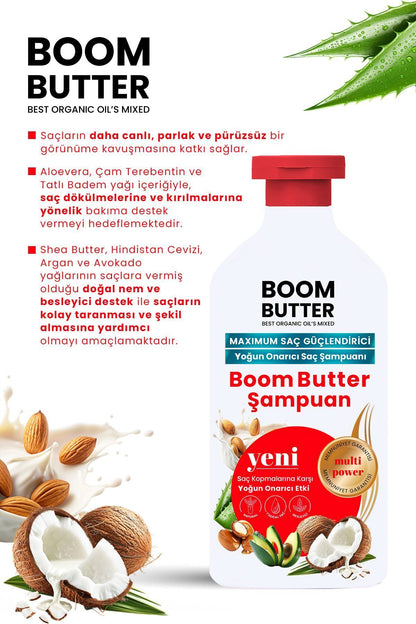 Procsin Boom Butter 7 Yağ İçeren Dökülme Önleyici ve Hızlı Uzama Şampuanı 400 ml