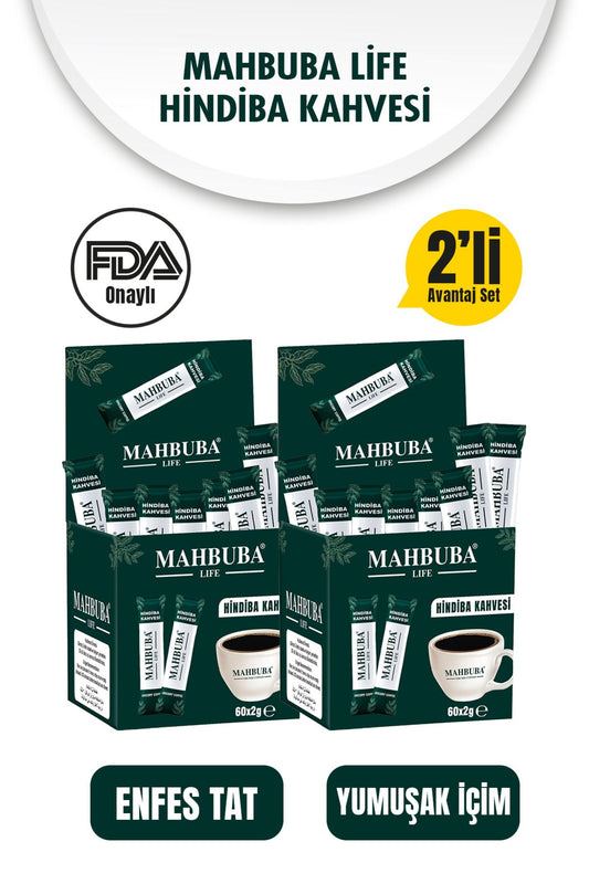 Mahbuba Hindiba Kahvesi Detox Form Diyet Kahve 2x 120gr ( 2 Aylık Kullanım )