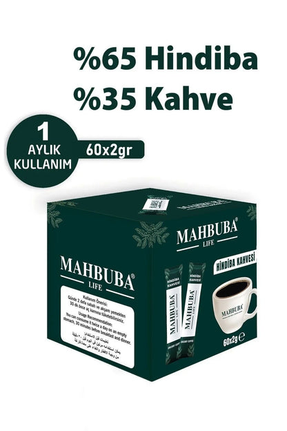 Mahbuba Hindiba Kahvesi Detox Form Diyet Kahve 4x 120gr ( 4 Aylık Kullanım )