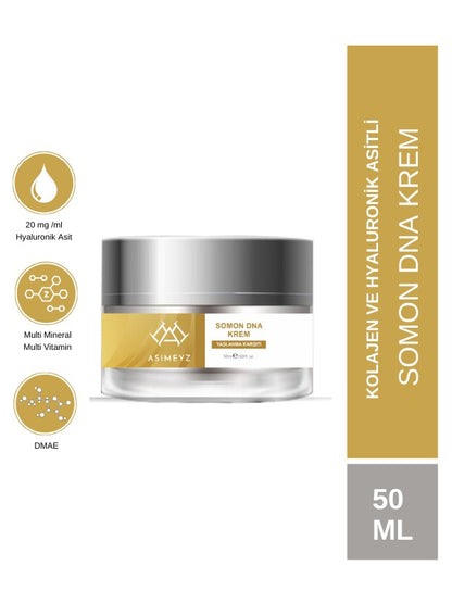 Somon Dna Krem - Leke & Yaşlanma Karşıtı, Onarım, Bakım Cilt Yüz Bakım Kremi 50ML