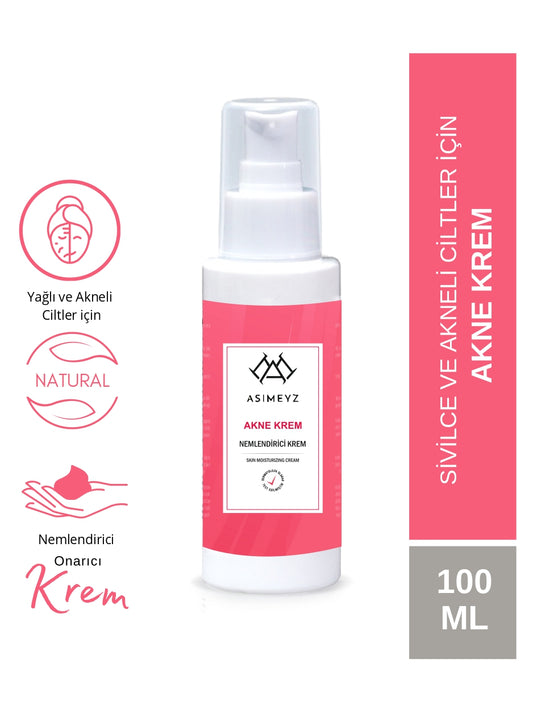 Sivilce Önleyici Ve Sivilce Karşıtı Akne Siyah Nokta Giderici Nemlendirici Krem Anti-Acne 150 ml