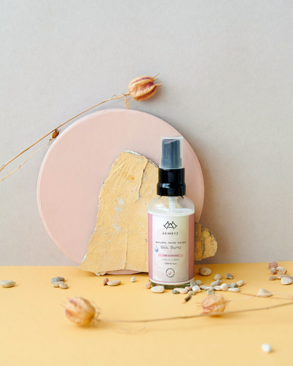 Saf Gül Suyu %100 Doğal, Yağı Alınmamış 100 ml Sprey