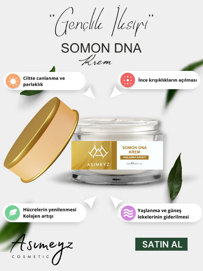 Somon Dna Krem - Leke & Yaşlanma Karşıtı, Onarım, Bakım Cilt Yüz Bakım Kremi 50ML