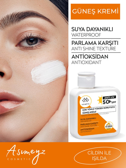 Çok Yönlü Yüksek Korumalı Spf +50 Faktör Anti UV Sun Care -Güneş Kremi 100 ml