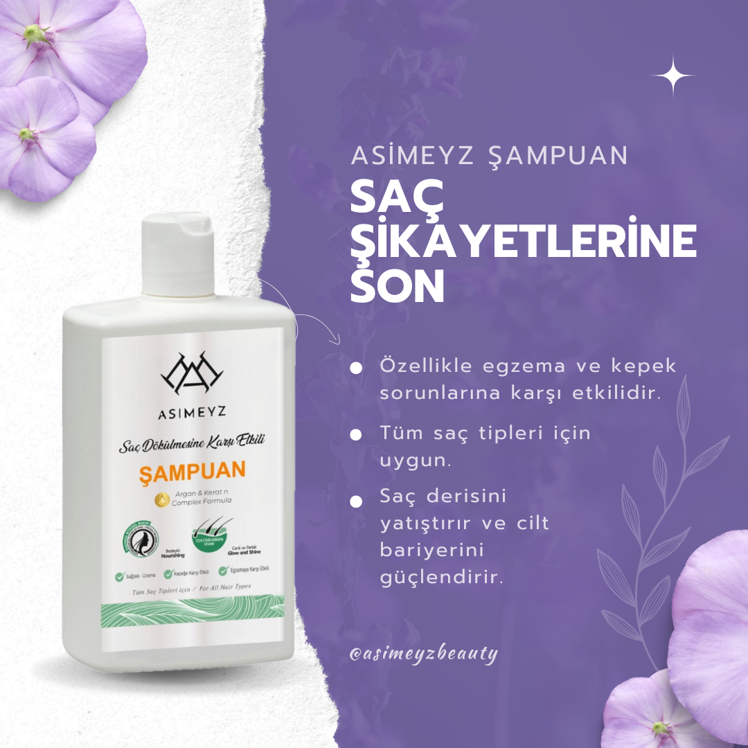 Biberiye Argan Egzema Ve Saç Dökülmesine Kepek Karşıtı Onarıcı Şampuan 330ml(YENİ IÇERİK)